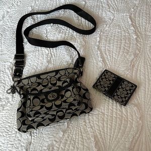 Coach purse and wallet set.